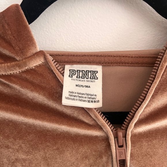 Victoria's Secret Light Brown Velour Tracksuit - Picture 4 of 9